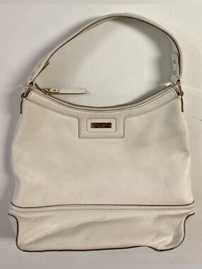 kate spade Vintage White Leather Hobo Purse